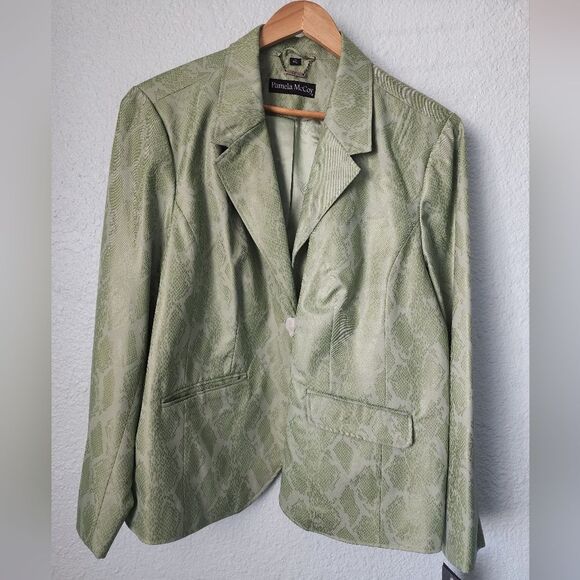 Pamela McCoy sneak print blazer sport jacket contemporary new with tags - Picture 2 of 16